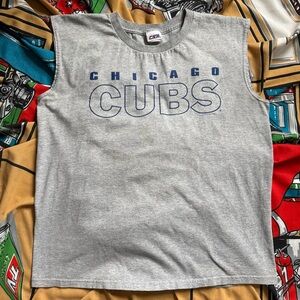 Vintage Chicago Cubs sleeveless cutoff Large tank top 2004